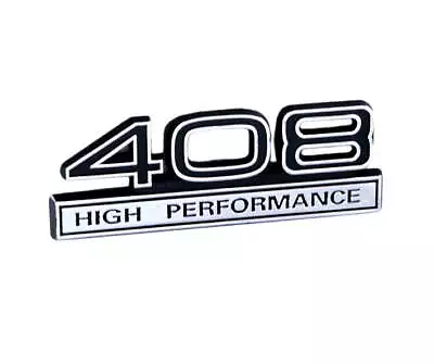 Ford Mustang Black & Chrome Trimmed 408 High Performance Emblem Badge • $12.13