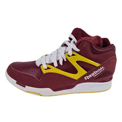 Reebok Men's Pump Omni Lite Retro Shoes J98965 Athletic Sneakers Red Yellow Sz 8 • $71.99