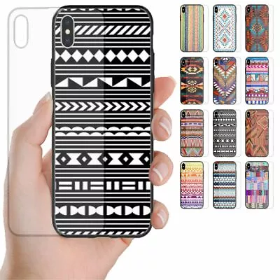 For OPPO Series - Navajo Pattern Tempered Glass Back Case Mobile Phone Cover #1 • $14.98