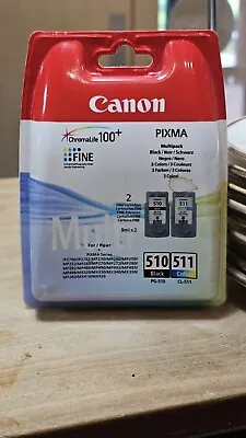 Canon PG-510 Black & CL-511 Colour Ink Cartridges For PIXMA MP250 (2970B010) 510 • £29