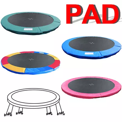 Replacement Trampoline Safety Spring Cover Padding Pads 6FT 8FT 10FT 12FT 14FT • £56.99