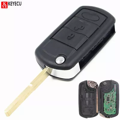 Uncut Folding Remote Key Fob 433MHz ID46 Chip For Land Rover Discovery/ LR3 • $17.16