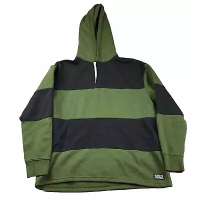 Levis Hoodie Mens Medium Green Colorblock Relaxed Hooded Sweatshirt Pullover * • $25.05