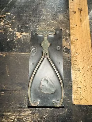 Print Block “ Ice Tongs“ Copper Face Block Nice Details! Puritan Ice Co. • $22