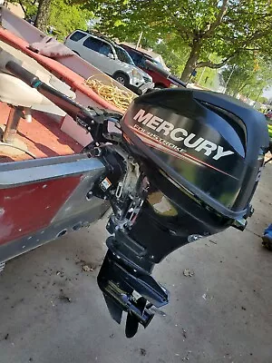 2018 20hp Mercury 4 Stroke Short Shaft Outboard Motor (Only Has 30hrs On It!) • $2800