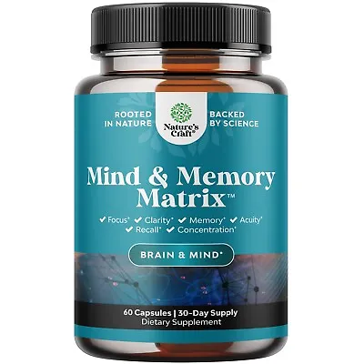 Advanced Nootropics Brain Supplement - Synergetic Mental Energy And Focus • $13.77