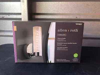 Allen + Roth Caroline Chrome LED Modern/Contemporary Vanity Light Wall Sconce • $40