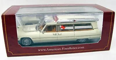 Cadillac S&S High Top Ambulance White 1/43 American Excellence NEO 43895 MB • $79.33