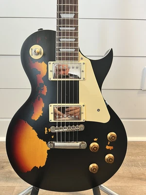$500 • Buy Vintage Distressed Black Over Sunburst V100MRBK 6 String Guitar