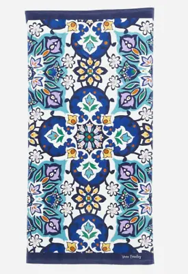 Vera Bradley Lisbon Medallion Cool Beach Pool Towel Oversized 33 Wx66 H (New) • $29.95