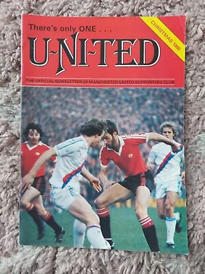 There's Only One United Offical Newsletter Of Man Utd Supporters Club Xmas 1980 • £1.99