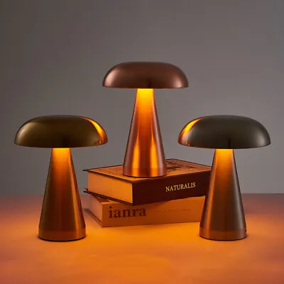£28.79 • Buy Modern Mushroom Table Lamp Creative LED Simple Desk Lamp Bedside Night Light UK