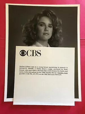 Melissa Gilbert TV Movie  7x9  Original Vintage Press Headshot Photo • $8