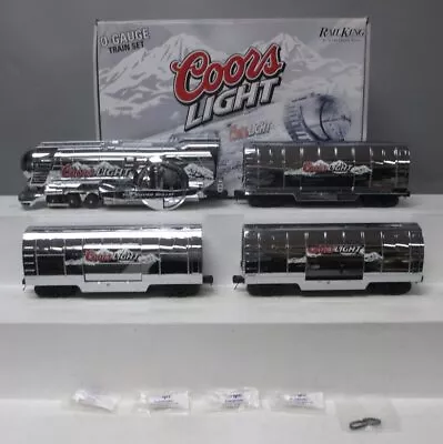 MTH 30-1433-1 O Gauge Coors Light Silver Bullet Steam Freight Train Set With PS2 • $703.28