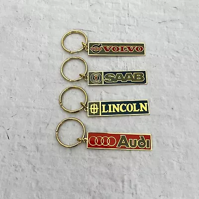 Automotive Brand Keychain- Choose From: Audi Lincoln Saab Volvo • $6