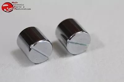 28-31 Ford Car Model A Door Handle Chrome Sleeve Nuts Pair New • $16.34