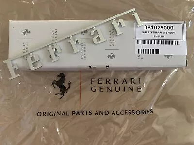 Factory OEM Ferrari 348 355 360 430 458 F12 Logo Script Emblem Badge 61025000 • $148.99