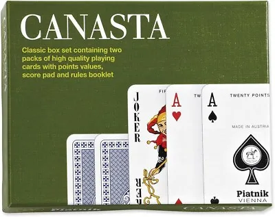 Gibsons Canasta Double Deck Playing Cards From Piatnik | Card Game | • £10.99