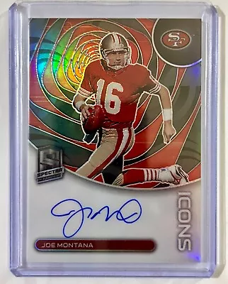 2023 Panini Spectra Joe Montana Icons Auto # /25  49ers • $66