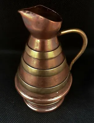 Vtg Pitcher Bronze Cider Copper French Jug Stamped VilleDieu+Old CocaCola Opener • $49