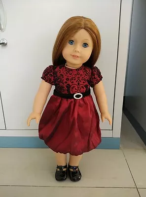 American Girl Our Generation Journey Girls 18 Inch Doll Clothes Wine Red Dress • $11.90