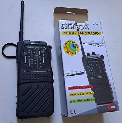 Omega Multi Band Radio / Icon 3 / 4997 / Boxed Radio Instuctions / Air / Marine • £24.99