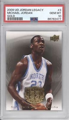 Michael Jordan Psa 10 2009 Upper Deck Jordan Legacy #3 Gold (pop 24) Bulls 2477 • $0.99