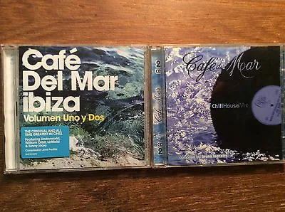 Cafe Del Mar  [4 CD] Vol. Uno 1 + Dos 2 + CHillHouse Mix • £11.30