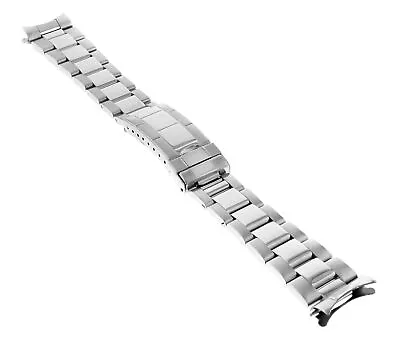 $34.95 • Buy 20mm Oyster Watch Band Bracelet For Rolex Submariner Shiny Center Flip Lock Tq
