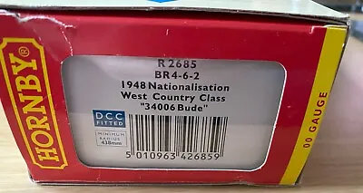 Hornby R2685 BR 4-6-2 West Country Class 'Bude 34006' Ltd Ed - W Certificate DCC • £160