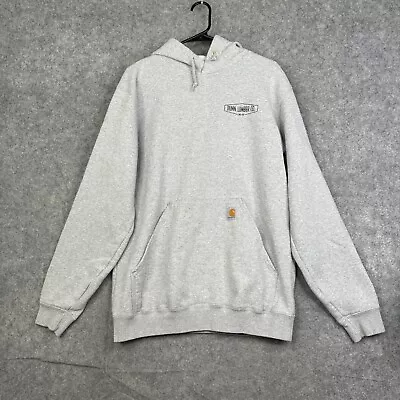 Carhartt K121 Midweight Original Fit Hooded Sweatshirt Pullover Hoodie Medium • $28.78