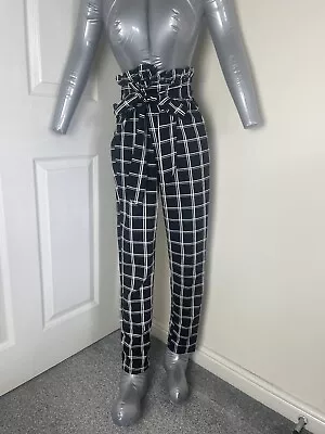 Black And White Checked Trousers • £5