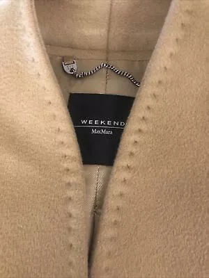 MAX MARA TAILORED WOOL And CASHMERE SPRING COAT UK 12 • $120.01