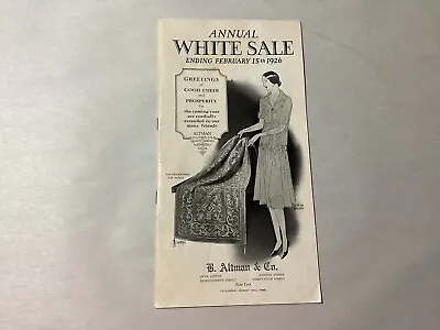 Annual White Sale 1926 B. Altman & Co. Dept Store Catalog  • $20