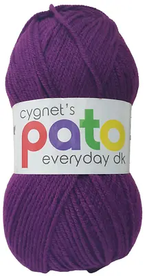 Cygnet PATO 100g DK Knitting Yarn Ball Wool Double Knit - 48 Shades UK SELLER • £2.68