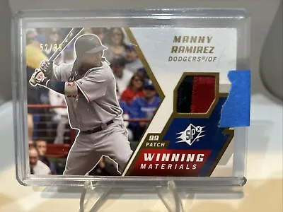 2009 SPx Winning Materials 1 Patch /99 Manny Ramirez #WM-RA Patch Red Sox • $18