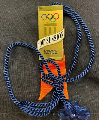 1993 Lausanne Switzerland 100th IOC International Olympic Session Badge  SYDNEY • $99.89