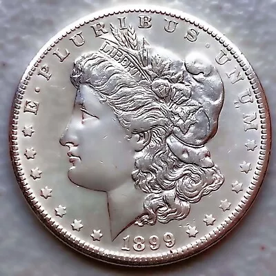 1899-o Good Date Au/unc Morgan Silver Dollar 90% $1 Coin Us #b594 • $1