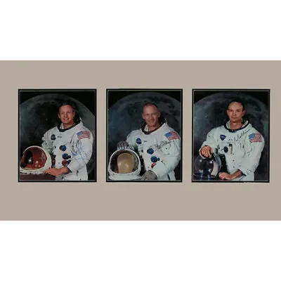 Neil Armstrong/Michael Collins/ Edwin 'Buzz' Aldrin -  Signed Photographs - Fram • £5950