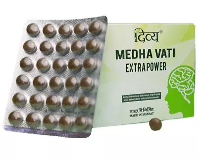 3 X 120 Divya MedhaVati Extra Power Herbal By Baba Ramdev Ayurvedic 360 Tabs • $25.49