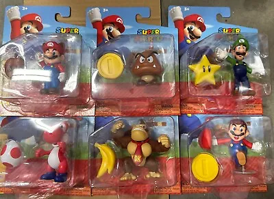 6 FiguresNintendo Super Mario Bros Sega Sonic 2.5  Action Figures • $23