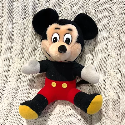 Vintage 80s Mickey Mouse Plush Toy Walt Disney World 8” • $4.97