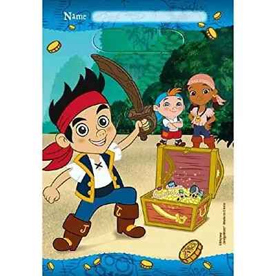 Jake And The Never Land Pirates Kids Birthday Party Favor Sacks Loot Bags • £7.20