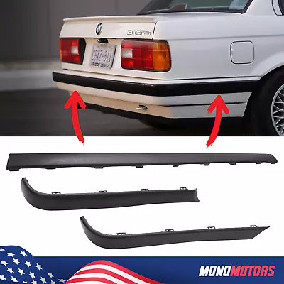 Rear Bumper Trim Molding Set For 1988-1992 Bmw E30 Euro 3-5 Days Free Delivery • $240