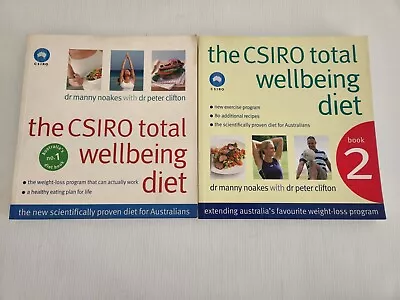 The CSIRO Total Wellbeing Diet Books 1 & 2  MANNY NOAKES  • $14