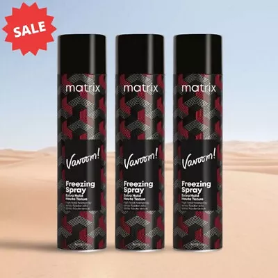 Matrix Vavoom Freezing Spray Extra Hold 15 Oz Pack Of 3 Cans Fast Shipping • $64