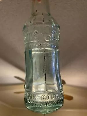 Vintage Lime-Cola Embossed Soda Bottle Portsmouth VA. Virginia Unique Design • $55