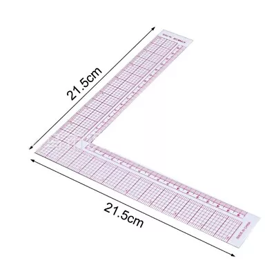 Cutting Clear Scale Sewing Patchwork Ruler L Shape Craft Quilting Tool Drawing • £3.98