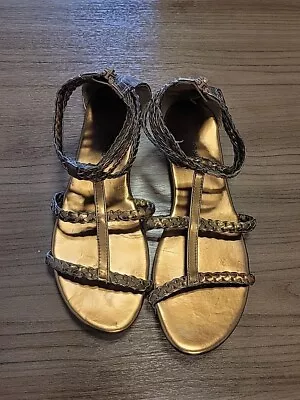 Copper Colored Montego Bay Club Sandals 8.5 Zip Back • $20