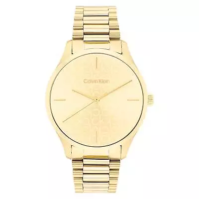 Calvin Klein Gold Steel Unisex Watch - 25200221 • $261